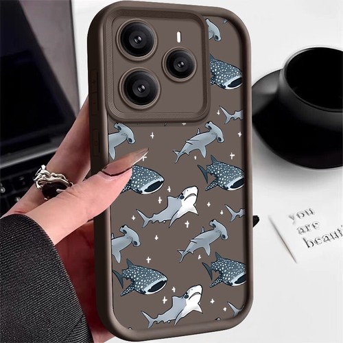 For Xiaomi 14T 13T Pro Poco F6 X6 Redmi Note 14 13 Pro SharkStarfish Case Cover - Picture 19 of 20