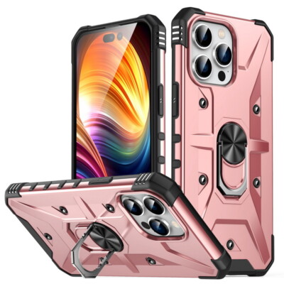 Kartenfach Outdoor Ring Handy Hülle iPhone 15 14 Pro Max 13 Bumper Schutz Cover