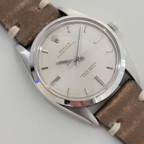 Mens Rolex Oyster Perpetual Ref 1018 36mm Automatic 1960s Vintage Swiss RA433B