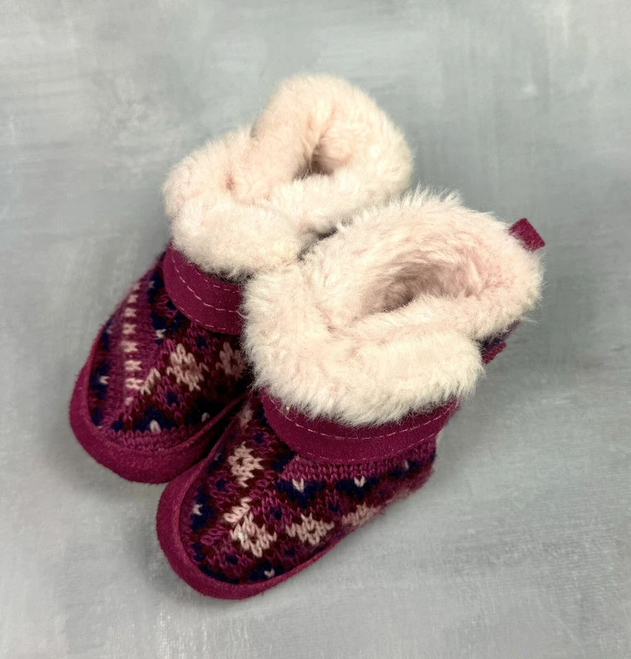 Stride Rite Infantil Talla 1.5 Botines Cuna Dulce Abrazo Tejido Cálido Invierno 0141 Foto 2 de 4