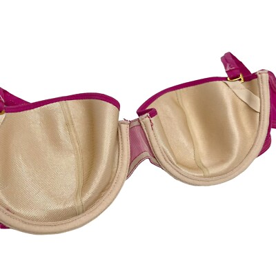 Christian Dior Vintage Logo Swimsuit Swimwear Bikini #36 Pink Gold