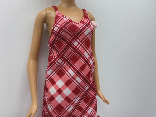 Barbie Fashion Doll Plaid Summer Dress - Picture 2 of 5