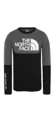 The north face south peak ls tee jr black/grey nf 0 a 3 yghgan 1/ Jungen Gr. XS