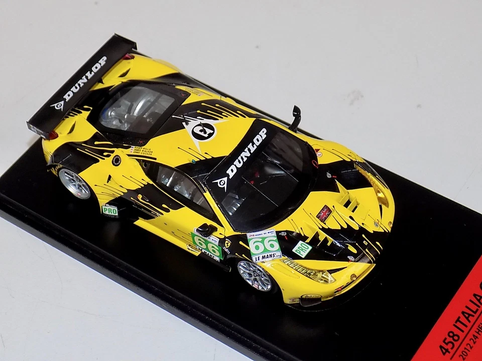 1/43 TSM Fujimi Ferrari F458 Italia GT2 Le Mans 2012 JMW Racing #66 Foto 2 de 4