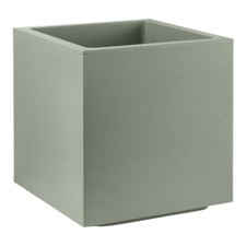 Vaso fioriera QUADRATO CUBO MATHERIA in plastica CON RUOTE 40CM VECA vari colori