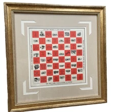 1919 CURTISS AEROPLANE AND MOTOR CORPORATION CUSTOM FRAMED CHESS CHECKERBOARD
