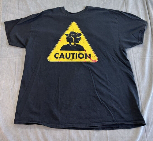 The Last Of Us Clicker Caution Promo schwarz TShirt Herren 2XL NO SIZE TAG T-Shirt