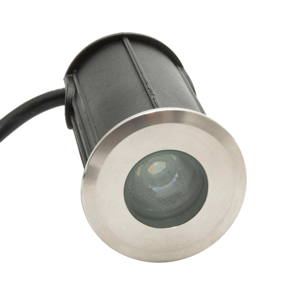 Faretto LED 24V calpestabile IP68 incasso 40mm impermeabile segnapassi 3W RGB - Immagine 4 di 4
