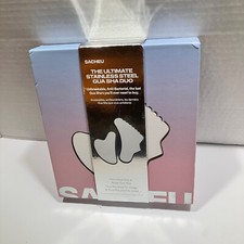 Sacheu Ultimate Stainless Steel Face  Body Gua Sha Duo