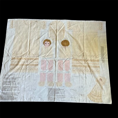 Christening Doll Fabric Panel Pattern Cut and Sew Doll with Gown VIP Cranston