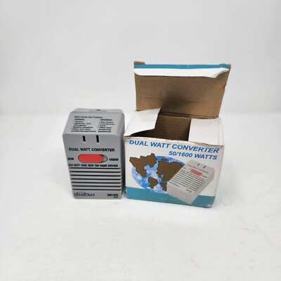 Simran Dual Watt Converter 50W-1600W EU Plug To NA Switcher In Box 