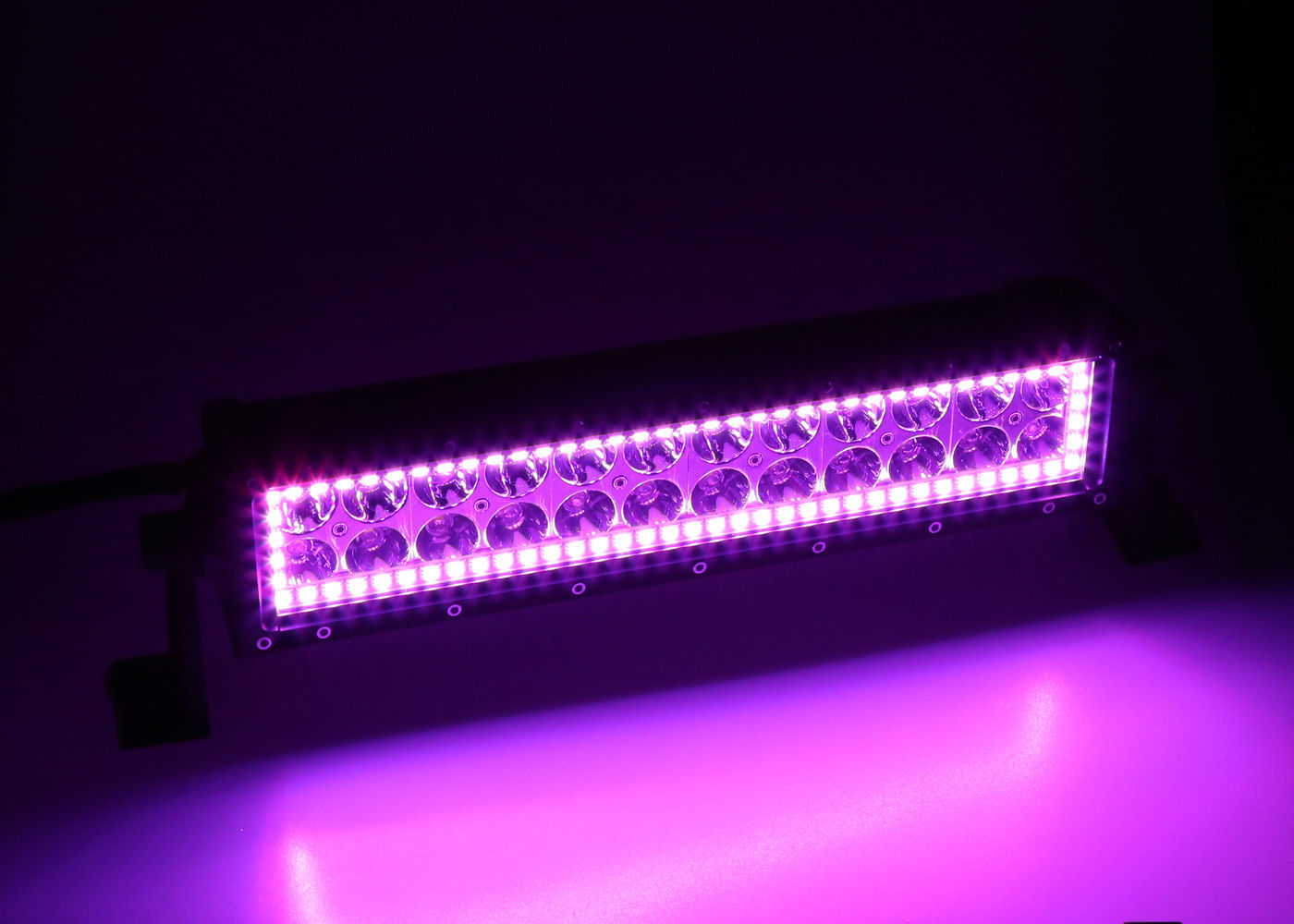 13.5inch 72W Led Work Light Bar with RGB Halo Ring Chasing Controlled