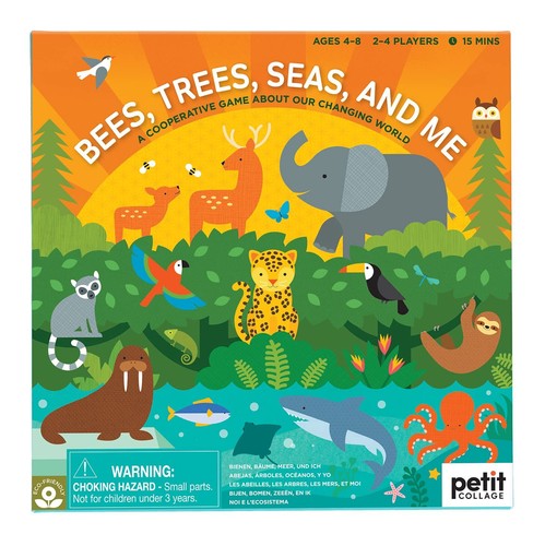 PETIT COLLAGE Save The Bees Holzspielzeug – Lernspiel Für Kinder Ab 3 Jahren, Für 2 Spieler