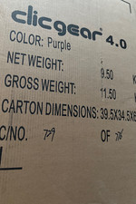 New Clicgear Model 4.0 Golf Push Cart Purple IN STOCK
