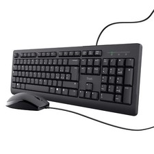 Trust Taro Set Tastiera E Mouse Cablati USB, Layout Italiano QWERTY, Per PC/Lapt