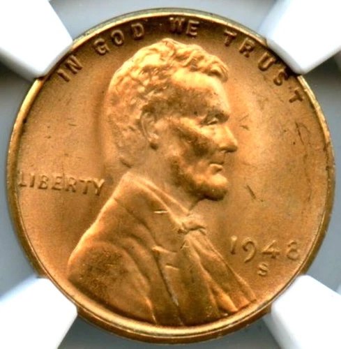 1948-S Lincoln Cent, NGC MS66RD