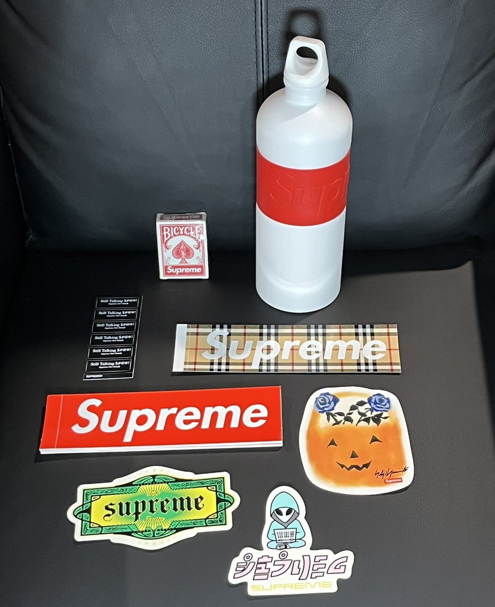 Supreme Lot Box Logo Stickers Sigg Bottle Mini Playing Cards | eBay