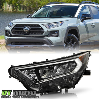 For 2019-2021 Toyota RAV4 w/Chrome Bezel LED Headlight Headlamp