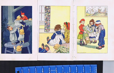 Raggedy Ann Color Illustrations , Set/3  -- 1920 SET E plus Bonus