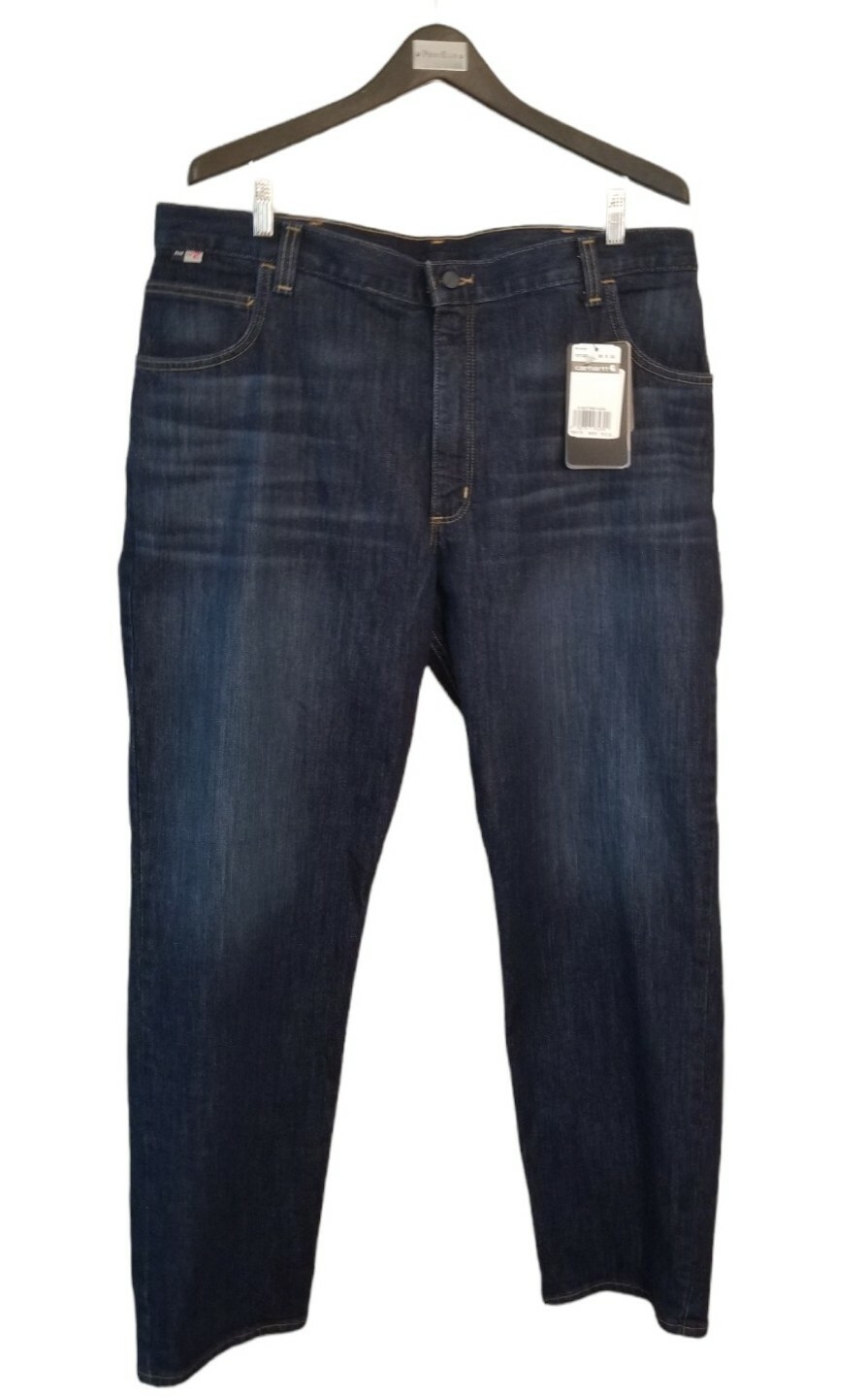 Carhartt Relaxed Fit Blue men's Jeans Flame resistant Rugged F Size 36x32 thumbnail 2