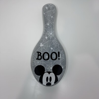 Disney Halloween Mickey Spoon Rest Kitchen Home SpiderWebs ''BOO!'' NEW HTF