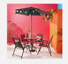 Santa Rosa 6-Piece Outdoor Dining Set Black Stylish Garden & Patio Furniture