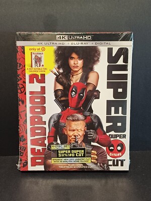 DEADPOOL 2 SUPER DUPER CUT 4K UHD + Blu-ray TARGET EXCLUSIVE BOOK