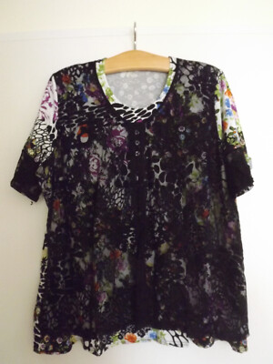 Venis chic & elegance, shirt incl.Netzeinsatz vorne, Gr. XXL, neuw.