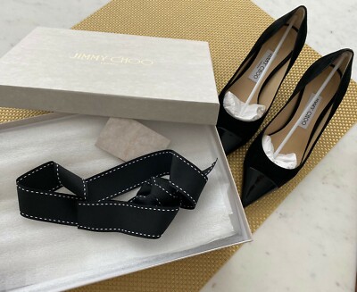 Jimmy Choo Rene 65 Suede Leather Pumps Size US Only Worn Once! 