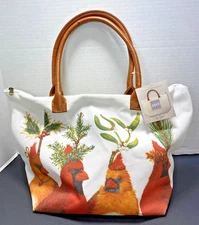 NWT "In Tote" By PPD Holiday Party Cardinal ( 17.75 X 12 X 6.75) Tote Bag/Purse