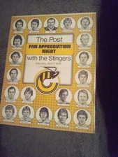 CINCINNATI STINGERS 1979 Original Poster Fan Appreciation Night  WHA  KOA