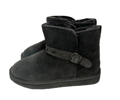 BEARPAW Imani Suede Bootie-Charcoal-Size 8-NEW-Orig. $59.99