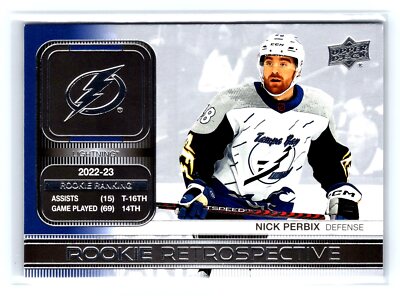 2023 Upper Deck Series 1 #RR-15 Nick Perbix Rookie Retrospective Lightning