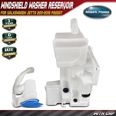 Windshield Washer Reservoir w/Inlet for Volkswagen Jetta Passat Headlamp Washers