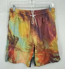 Old Navy Swim Trunks Board Shorts Mens Medium Tropical Pocket
