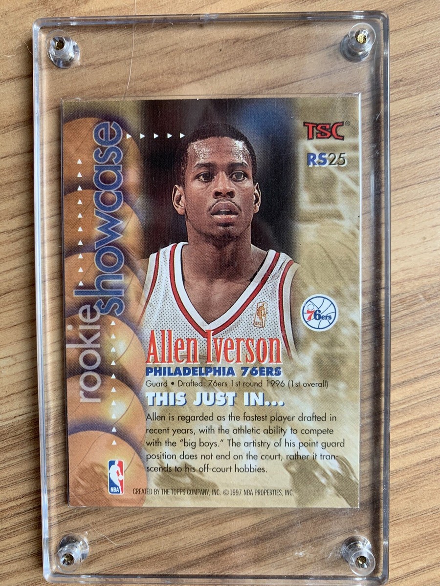 1996-97 TSC Rookie Showcase MEMBERS ONLY Allen Iverson #RS25 | eBay