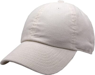 Corduroy Dad Hat Baseball Classic Adjustable Soft Plain Cap Unisex 100% Cotton