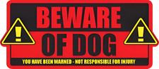 Beware of Dog sticker
