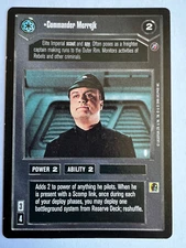 Star Wars CCG Commander Merrejk Dark Side Death Star II NM/LP
