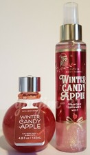 BATH AND BODY WORKS - WINTER CANDY APPLE - SHIMMER MIST  BODY WASH/BUBBLE BATH