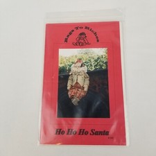 Vintage Rags to Riches Ho Ho Ho Santa Doll Pattern 26" Christmas
