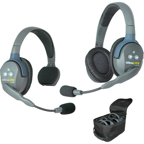 Eartec UltraLITE 2-Person Headset System with Batteries, Charger & Case EAUL2SD - Picture 1 of 1