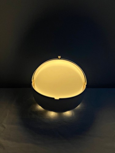 LAMPADA DA TAVOLO DI LAMPERTI ANNI 60 SPACE AGE TIPO PALPEBRA ICO PARISI ECLISSE - Foto 8 di 15
