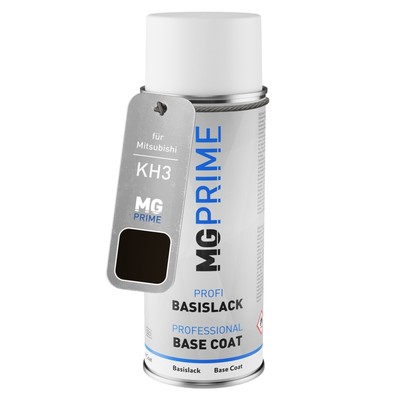 Autolack Spraydose für Mitsubishi KH3 Super Black Basislack Sprühdose 400ml