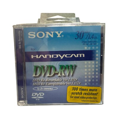 Sony DVD-RW 1.4 GB 30 MIN-NEW-SEALED | eBay