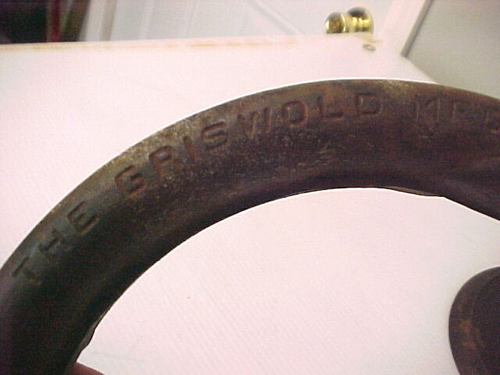 GRISWOLD NR. 8 AMERIKANISCHES GUSSEISEN WAFFELEISEN mit NIEDRIGEM SOCKEL PATT NR. 151N, 152 A - Bild 18 von 21