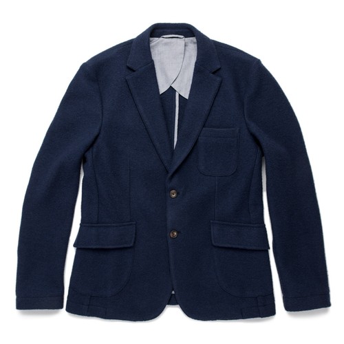 Taylor Stitch Telegraph Jacket in Navy Boiled Wool - Size M 40 (Cardigan Blazer) - Picture 2 of 10