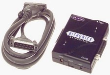 Belkin F1U125-KIT Black 2-Port Bitronics Parallel Auto Switch Kit with Adapter.
