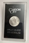 1884-CC Morgan Unc Silver Dollar GSA No Box/COA Dbl 18,Left C Scratched Case (I)
