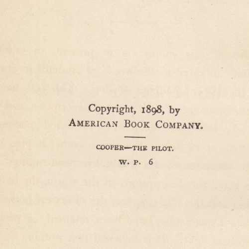 The Pilot : A Tale of The Sea (1898) (HC) (VINTAGE) - Image 4 of 4
